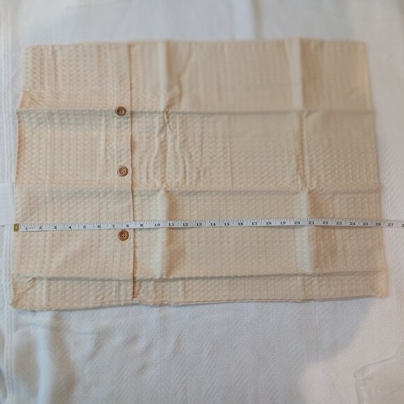 COLUMBINE CODY 100% COTTON WAFFLEWEAVE PILLOW SHAM - STANDARD SIZE, ECRU - Picture 4 of 7